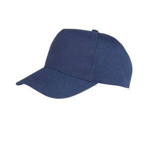 Result Unisex Core Boston 5 Panel Printers Baseball Cap (Pack of 2) / Navy Blue